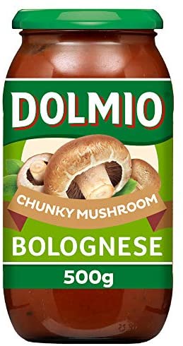 DOLMIO CHUNKY MUSHROOM SAUCE FOR BOLOGNESE 500G